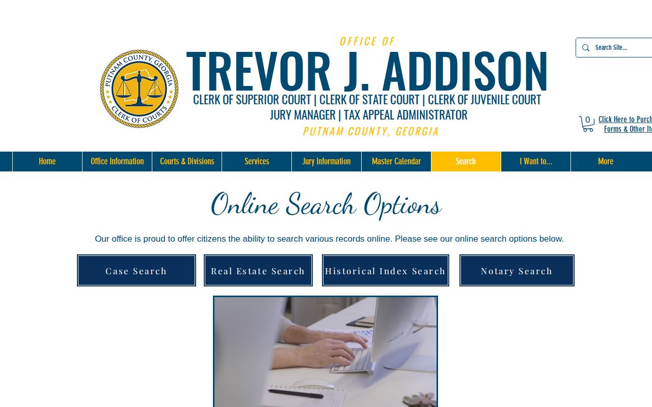 Putnam County court record search for released inmates